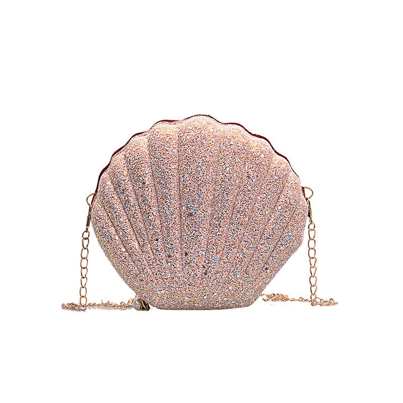 🐚Glitzernde Mini-Umhängetasche Muschel