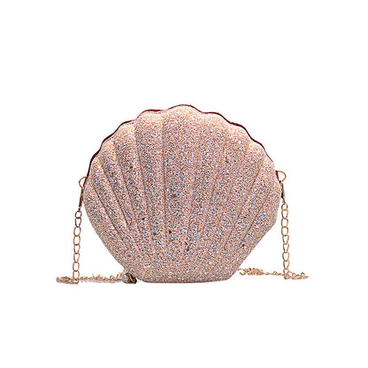 🐚Glitzernde Mini-Umhängetasche Muschel