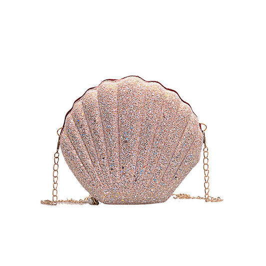 🐚Glittering Shell Mini Cross‑Body Bag