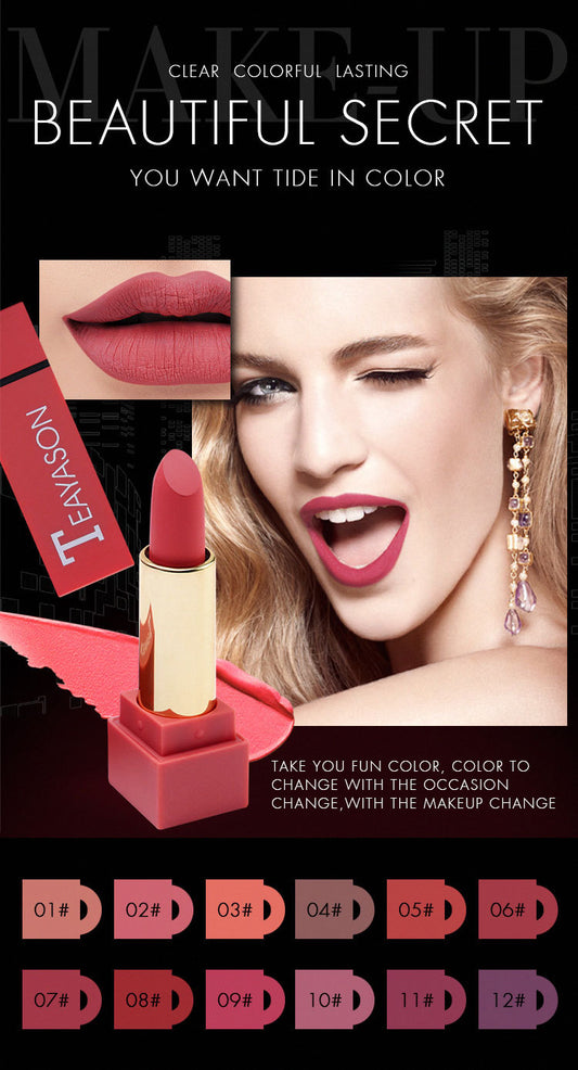 12-Color Matte Lipstick Set