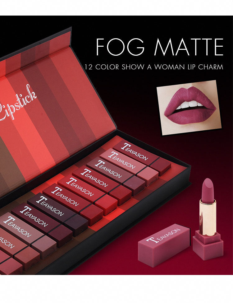 12-Color Matte Lipstick Set
