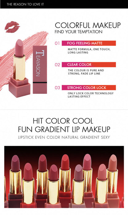 12-Color Matte Lipstick Set