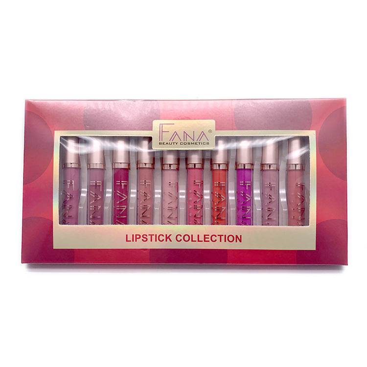 12-Piece Matte Fruity Lip Gloss Gift Set
