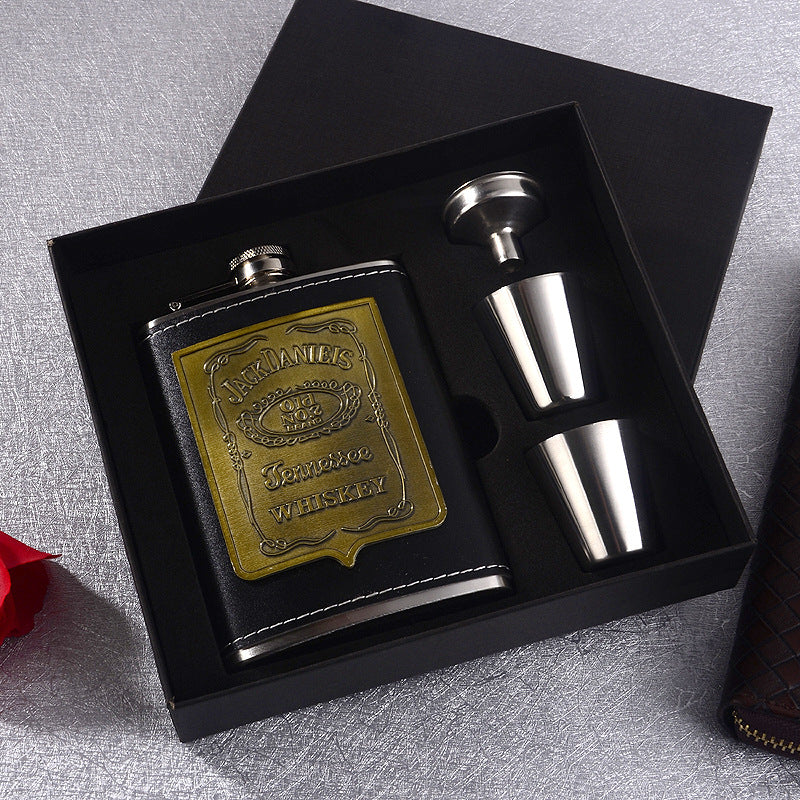 Coffret cadeau de bouteille de vin en acier inoxydable