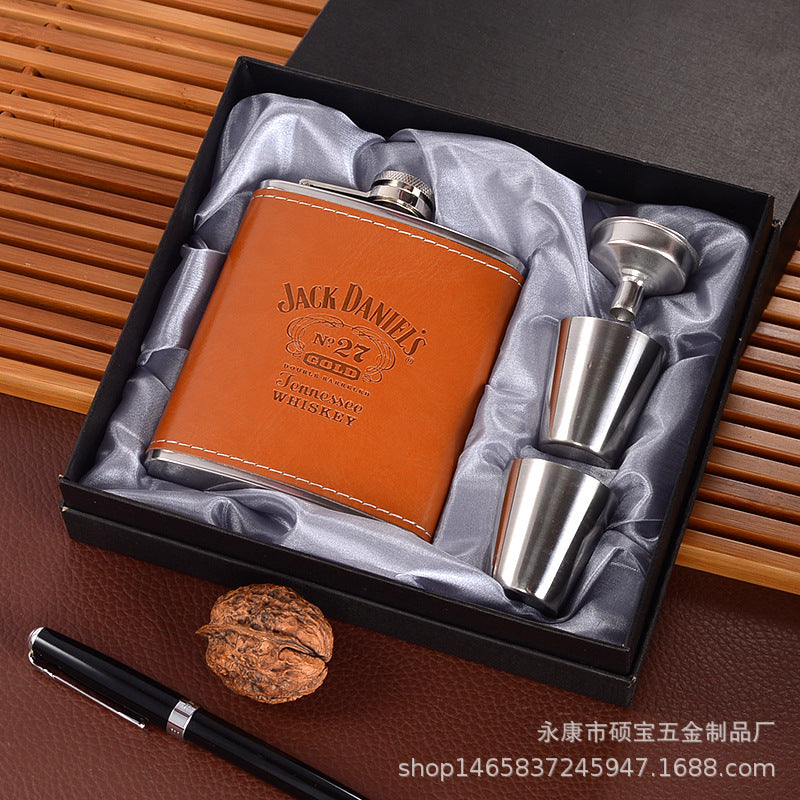 Coffret cadeau de bouteille de vin en acier inoxydable