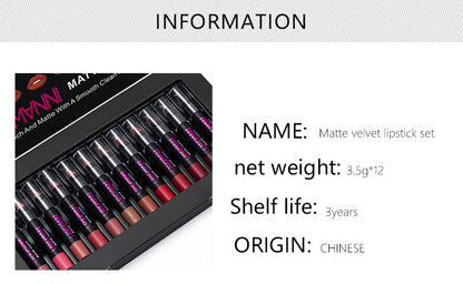 12-Piece Lipstick Set