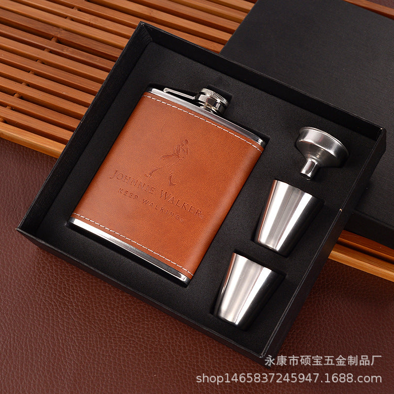 Coffret cadeau de bouteille de vin en acier inoxydable