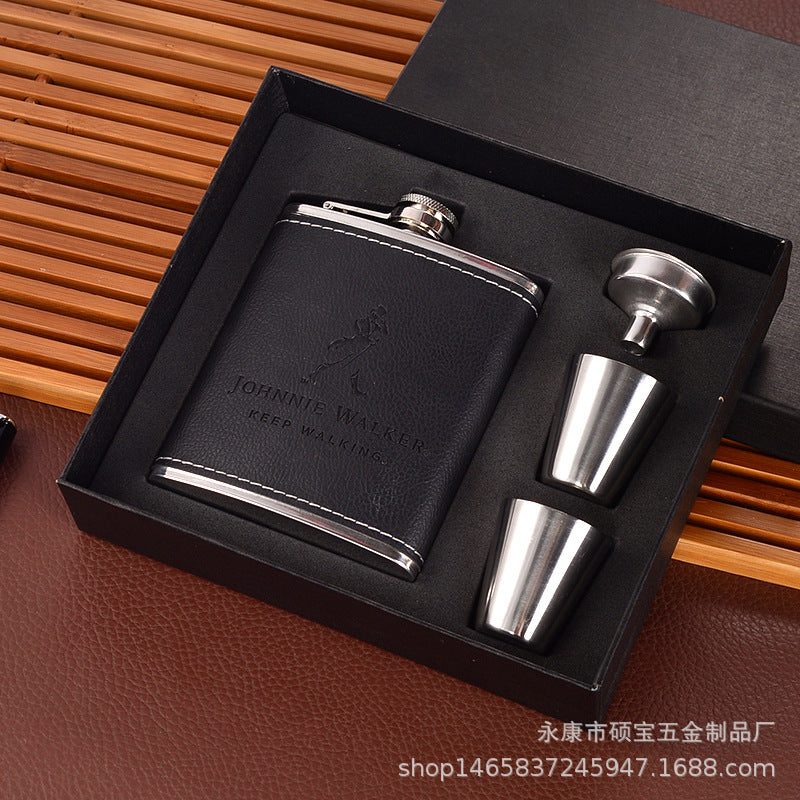 Coffret cadeau de bouteille de vin en acier inoxydable