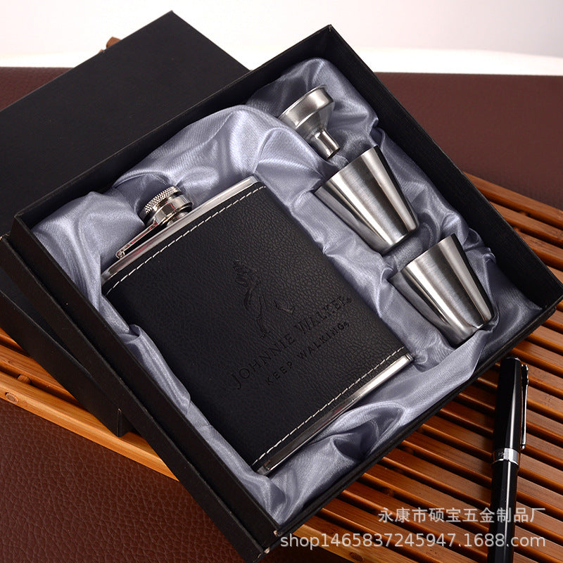 Coffret cadeau de bouteille de vin en acier inoxydable