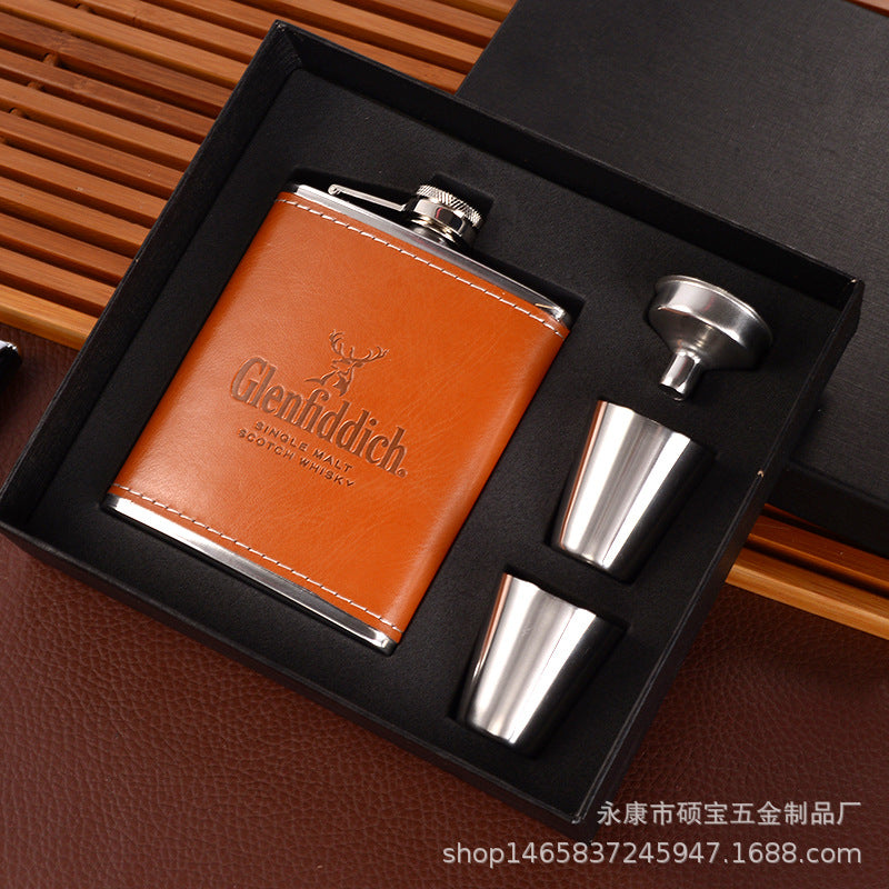 Coffret cadeau de bouteille de vin en acier inoxydable