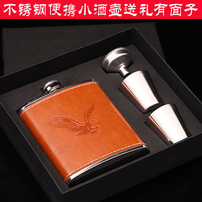 Coffret cadeau de bouteille de vin en acier inoxydable