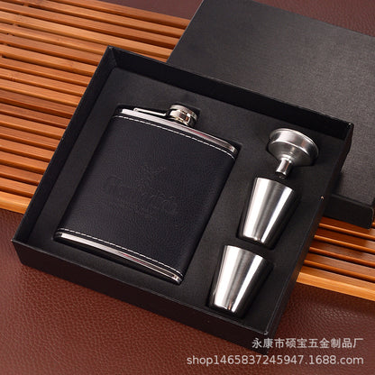 Coffret cadeau de bouteille de vin en acier inoxydable