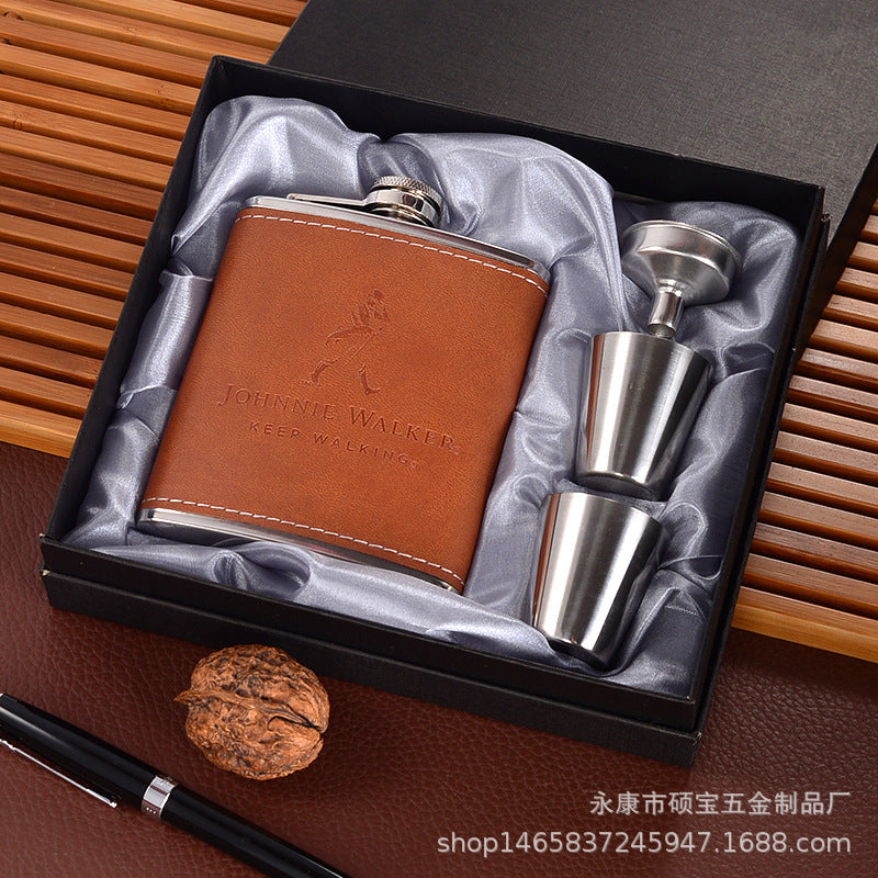 Coffret cadeau de bouteille de vin en acier inoxydable