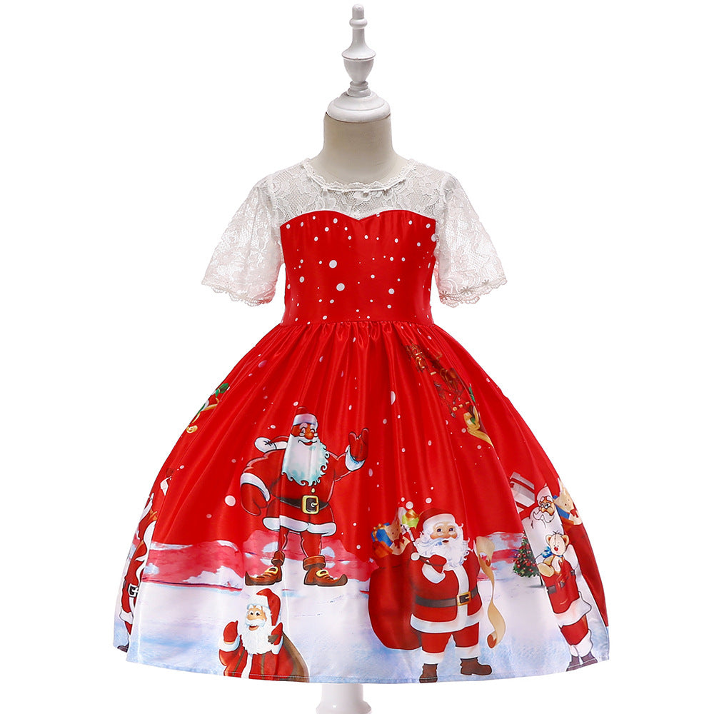 Girls’ Christmas Princess Dress