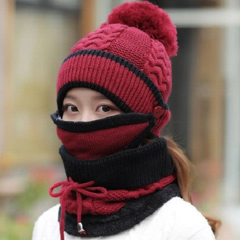 Women's Winter Cycling Hat Set