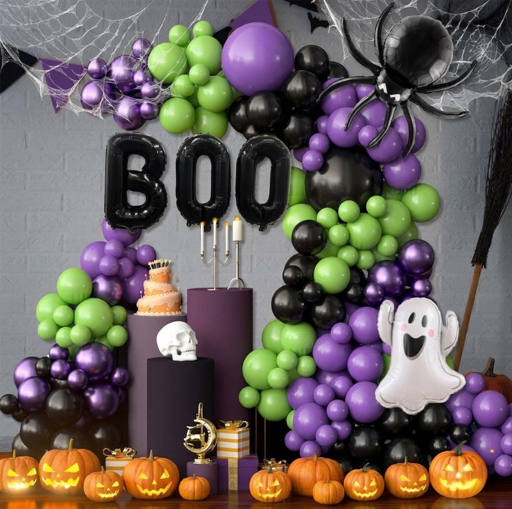 🎃 Halloween Balloon Arch Decoration Kit