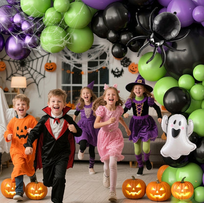 🎃 Halloween Balloon Arch Decoration Kit