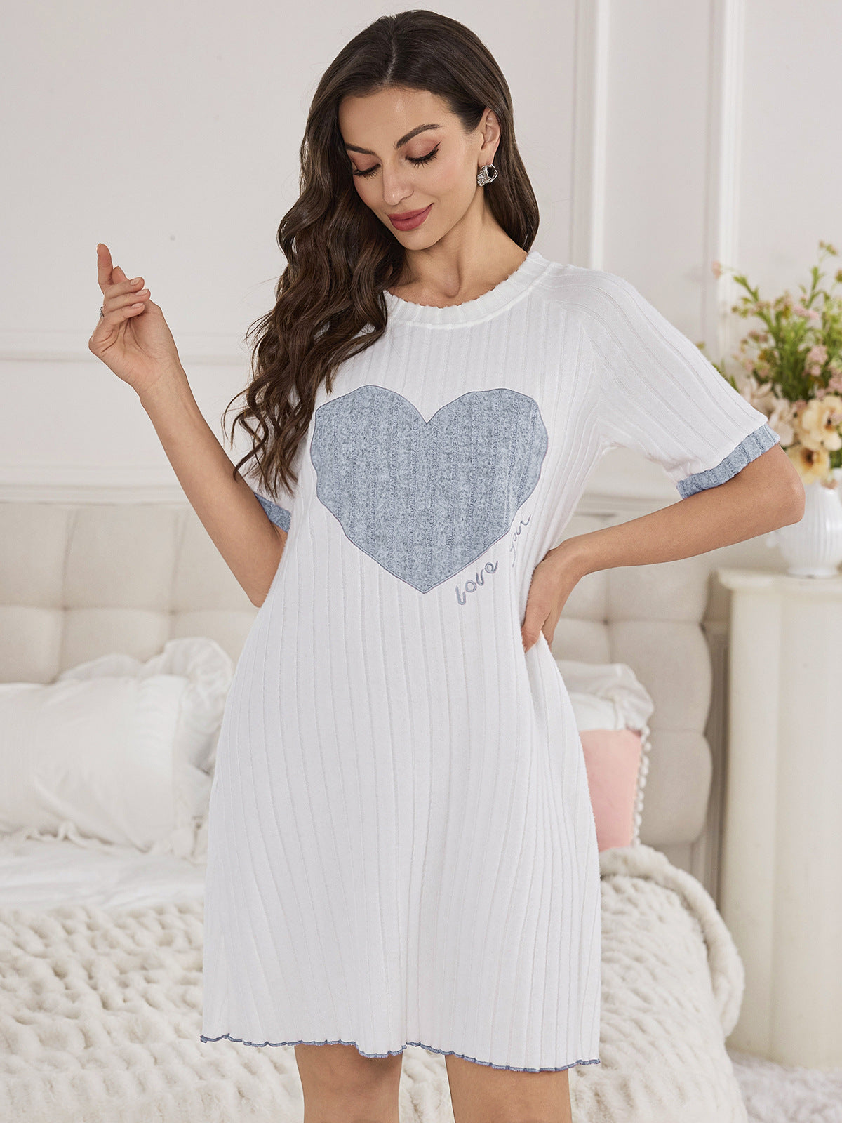 Women’s Summer / Autumn “Sweet Heart” Pajama Set