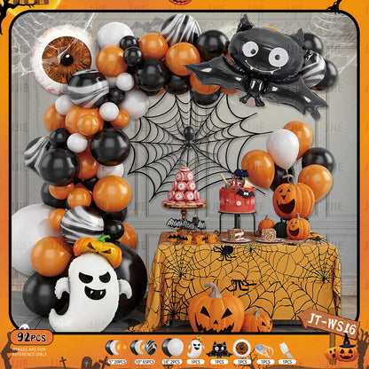 🎃 Halloween Balloon Arch Decoration Kit
