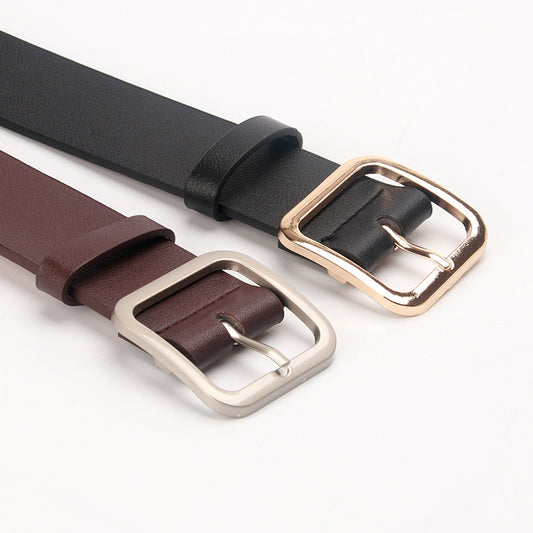 Fashion belt with square buckle