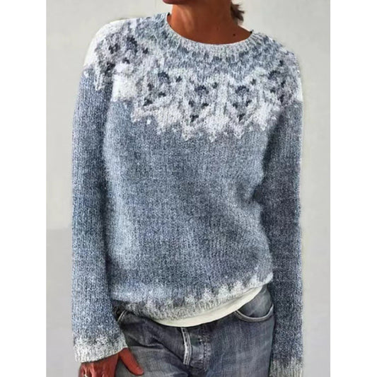 Color-Block Pullover Sweater