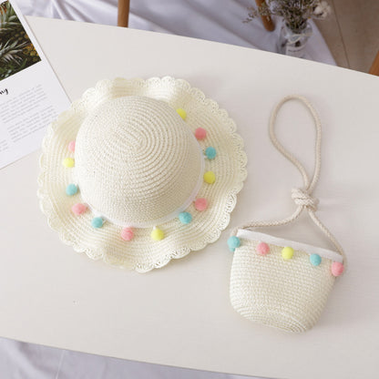 Children's Summer Straw Sun Hat