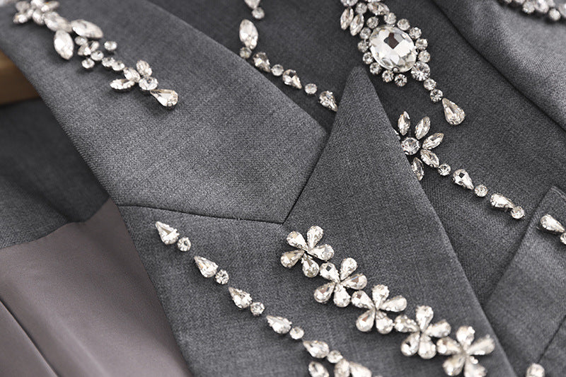 Autumn / Winter Beaded Suit Dress