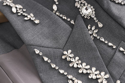 Autumn / Winter Beaded Suit Dress