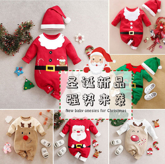Christmas Cotton Baby Jumpsuit