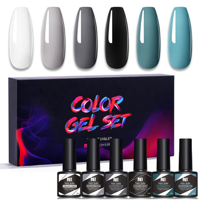 Kit de 6 vernis gel UV couleur