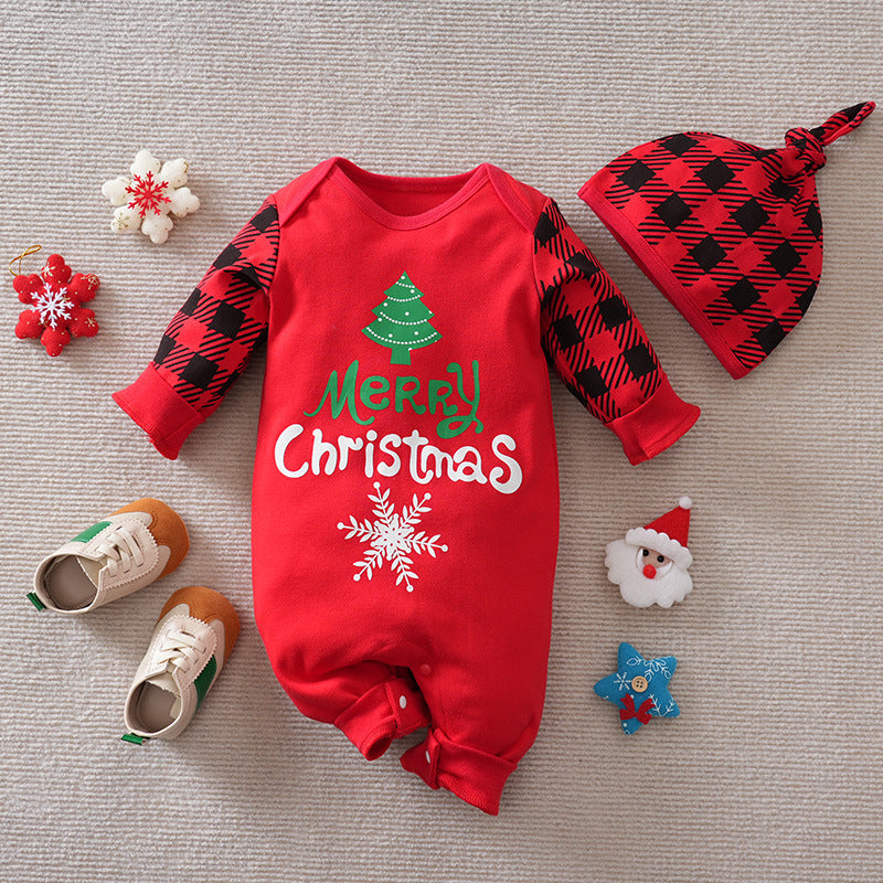 Christmas Cotton Baby Jumpsuit