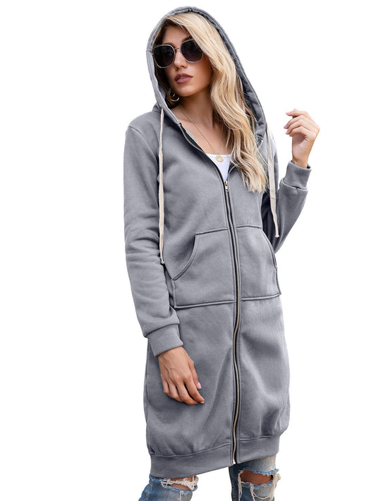 🧥Damen Fleece-Cardigan in lockerer Passform – Herbst/Winter Casual Style