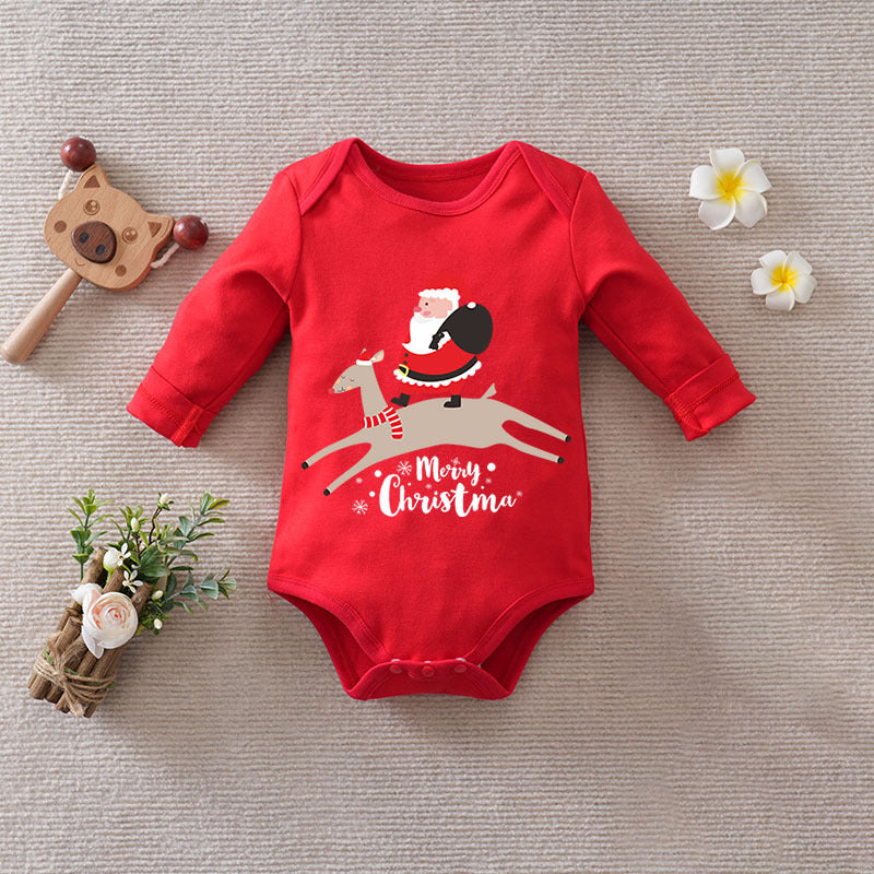 Christmas Cotton Baby Jumpsuit