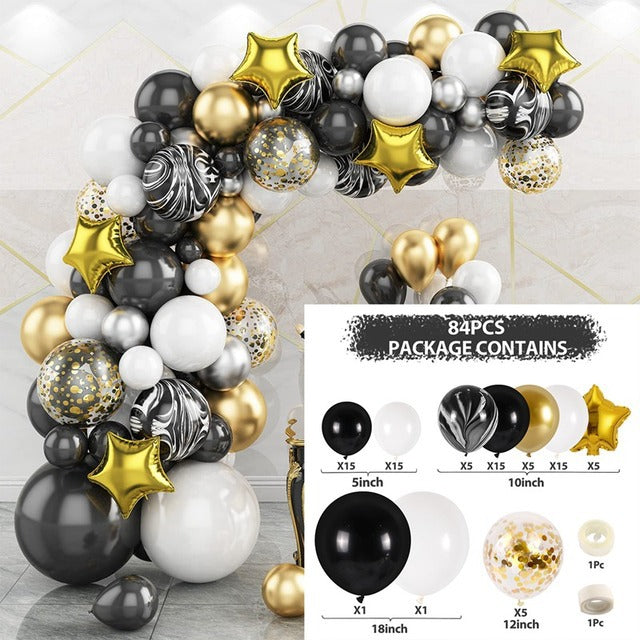 Metallic Balloon Decoration Set