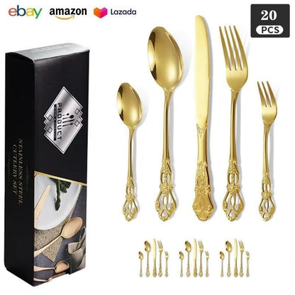 Royal Court 24-Piece Stainless Steel Western Cutlery Gift Set