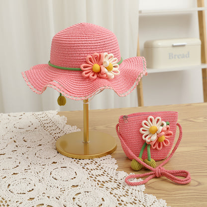 Children's Summer Straw Sun Hat