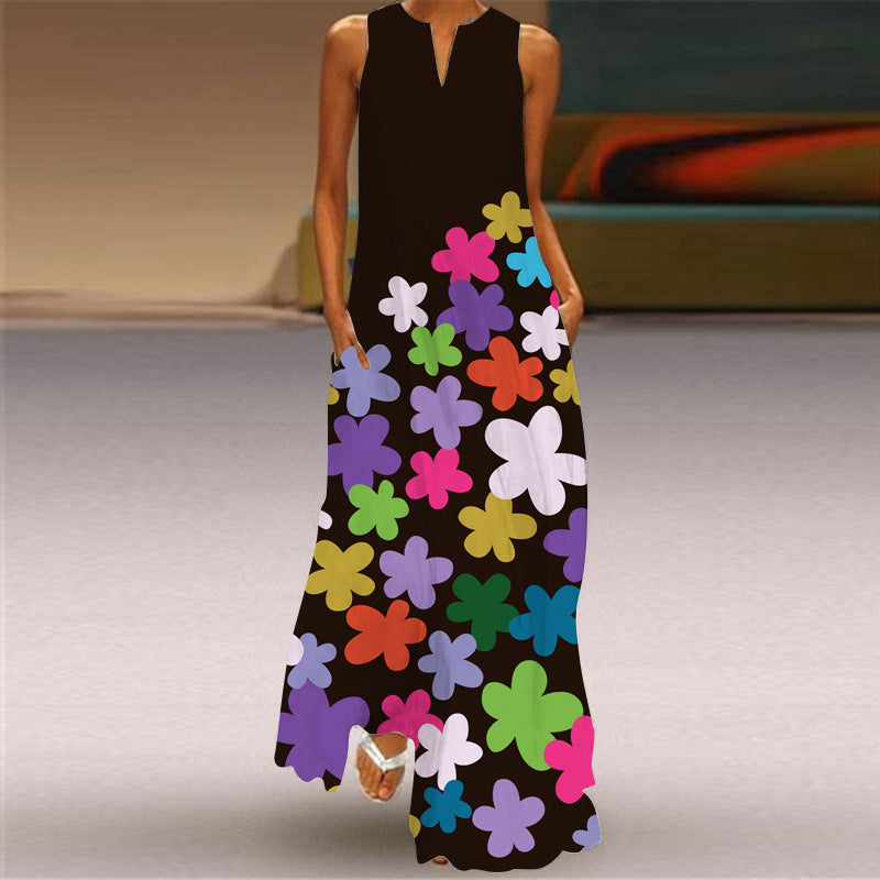 🌸Retro Printed Long Dress
