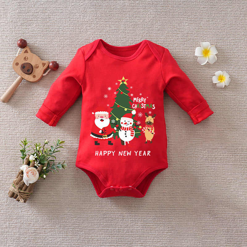 Christmas Cotton Baby Jumpsuit