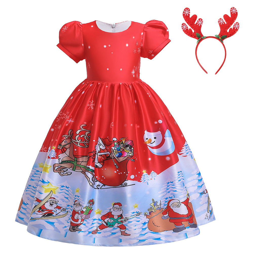 Girls’ Christmas Princess Dress