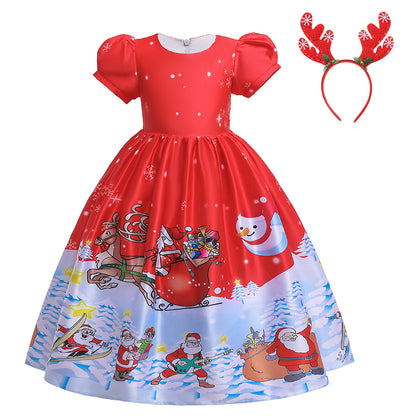 Girls’ Christmas Princess Dress