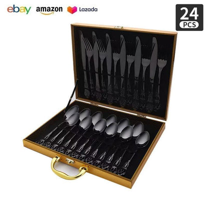 Royal Court 24-Piece Stainless Steel Western Cutlery Gift Set