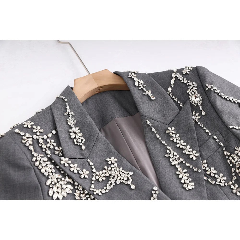 Autumn / Winter Beaded Suit Dress