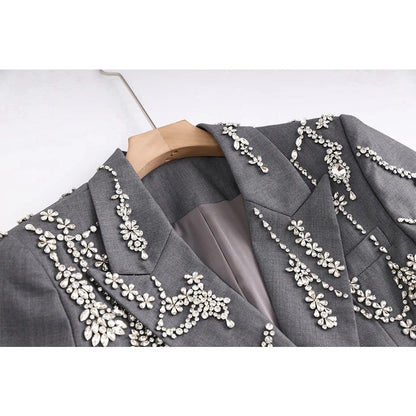 Autumn / Winter Beaded Suit Dress