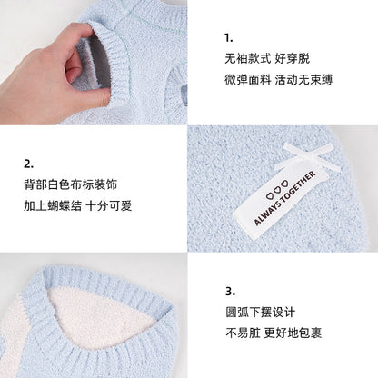 Flower Sweater – Autumn / Winter Pet Clothing for Small Dogs