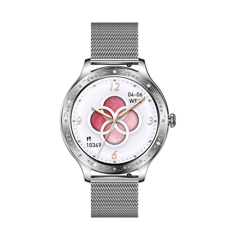 Montre connectée AK60 pour femme – Écran HD 1,27", résolution 360°, appels Bluetooth, design élégant et fonctionnel