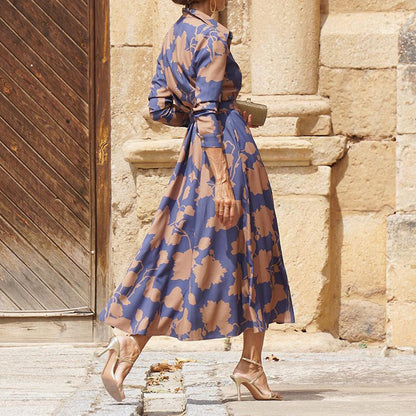 Printed Midi Dress