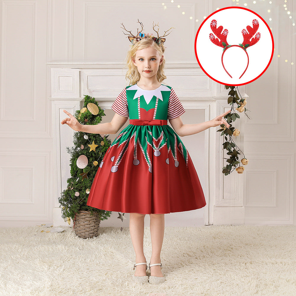 Girls’ Christmas Princess Dress