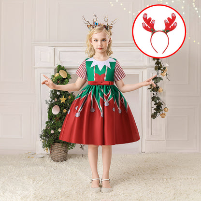 Girls’ Christmas Princess Dress
