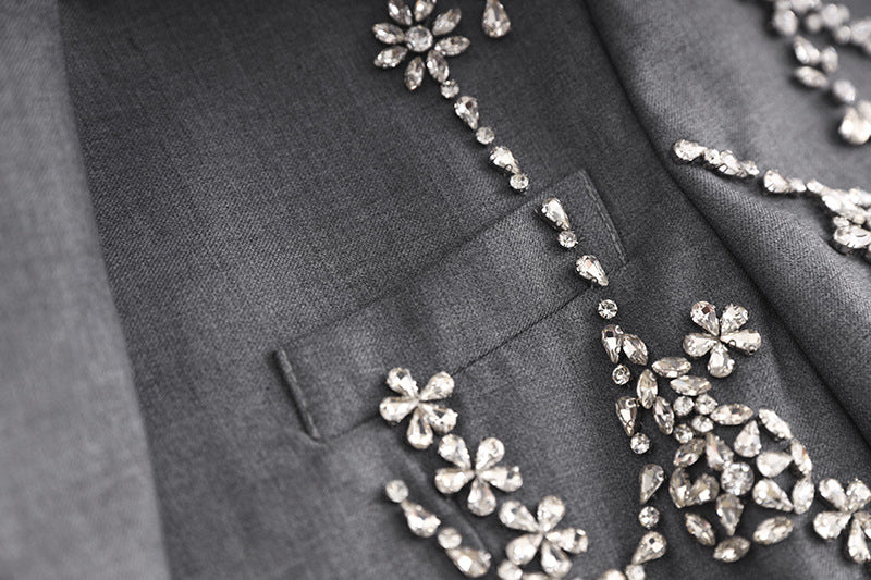 Autumn / Winter Beaded Suit Dress