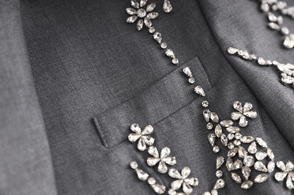 Autumn / Winter Beaded Suit Dress